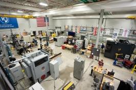 Aerial image of UNH's Olson Advanced Manufacturing Center